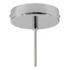 Creative Cables függeszték Függesztett lámpa textil kábellel, túlméretezett Ellepi lámpaernyővel és fém részletekkel PDMCRRM01DMBIA