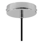 Creative Cables függeszték Függesztett lámpa textil kábellel, Prisma cement lámpaernyővel és fém bevonattal PDMCRRM04KPAC01CGD-L