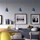 Creative Cables függeszték Függesztett lámpa textil kábellel, kerámia lámpaernyővel és fém részletekkel PDMCRRX03EKBISTAVN-L