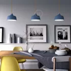 Creative Cables függeszték Függesztett lámpa textil kábellel, Cup kerámia lámpaernyővel és fém részletekkel