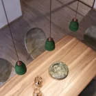 Creative Cables függeszték Függesztett lámpa textil kábellel, kerámia lámpaernyővel és fém részletekkel