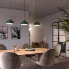 Creative Cables függeszték Függesztett lámpa textil kábellel, Cup kerámia lámpaernyővel és fém részletekkel