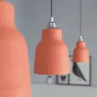 Creative Cables függeszték Függesztett lámpa textil kábellel, kerámia lámpaernyővel és fém részletekkel PDMCRRX07EKBISTRSS