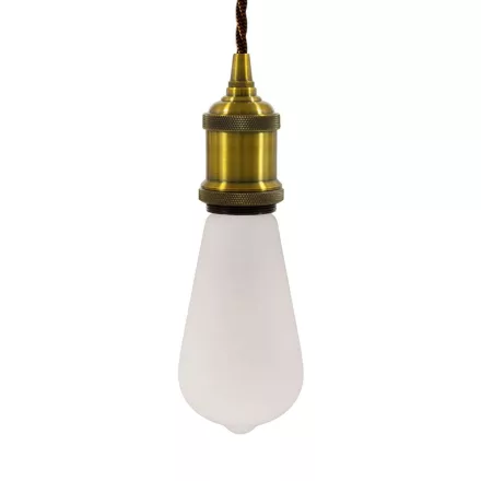 Creative Cables függeszték Függesztett lámpa csavart textil kábellel és alumínium lámpatartóval PDMOTSALGOTZ22-L