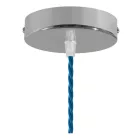 Creative Cables függeszték Függesztett lámpa textil kábellel, gyémánt alakú lámpaernyővel és fém részletekkel PDMPNCR10TM11DVT