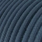 Creative Cables függeszték Függesztett lámpa textil kábellel, UFO kétoldalas fa lámpaernyővel és fém PDMPNRC30UFO01-L