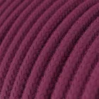 Creative Cables függeszték Függesztett lámpa textil kábellel, UFO kétoldalas fa lámpaernyővel és fém PDMPNRC32UFO09-L