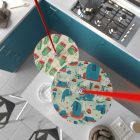 Creative Cables függeszték Függesztett lámpa textil kábellel, UFO kétoldalas fa lámpaernyővel és fém PDMPNRC35UFO02-L