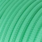 Creative Cables függeszték Függesztett lámpa textil kábellel, UFO kétoldalas fa lámpaernyővel és fém PDMPNRH69UFO10-L