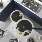 Creative Cables függeszték Függesztett lámpa textil kábellel, UFO kétoldalas fa lámpaernyővel és fém PDMPNRM20UFO06-L