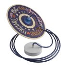 Creative Cables függeszték Függesztett lámpa textil kábellel, UFO Pemberly Pond fa lámpabúrával és PDMPNRM34UFO01P-L