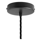 Creative Cables függeszték Függesztett lámpa textil kábellel, gyémánt alakú lámpaernyővel és fém részletekkel PDMPNVN10TM04DVN