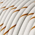 Creative Cables függeszték Függesztett lámpa textil kábellel, kerámia lámpaernyővel és fém részletekkel