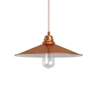 Creative Cables függeszték Függesztett lámpa textil kábellel, Swing lámpaernyővel és fém részletekkel PDMRAERM43PAM13VRL-L