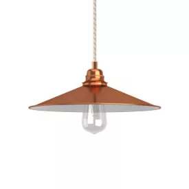   Creative Cables függeszték Függesztett lámpa textil kábellel, Swing lámpaernyővel és fém részletekkel