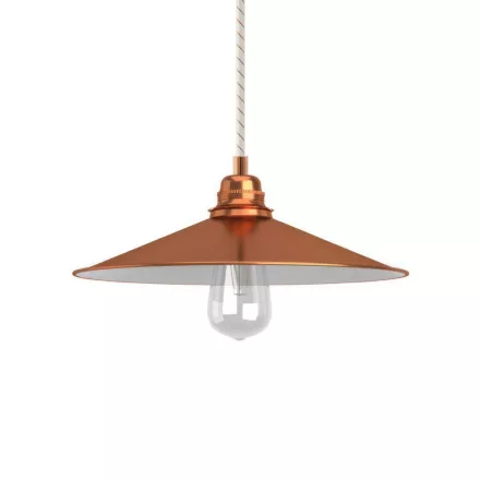 Creative Cables függeszték Függesztett lámpa textil kábellel, Swing lámpaernyővel és fém részletekkel