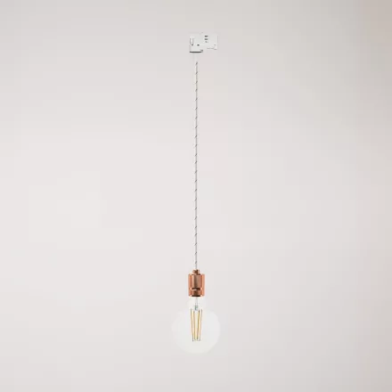 Creative Cables függeszték Függesztett lámpa recézett alumínium lámpatartóval sínhez