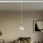 Creative Cables függeszték Függesztett lámpa recézett alumínium lámpatartóval sínhez