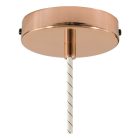 Creative Cables függeszték Függesztett lámpa textil kábellel és maratott alumínium lámpatartóval PDMRAKBRERM43SERM1