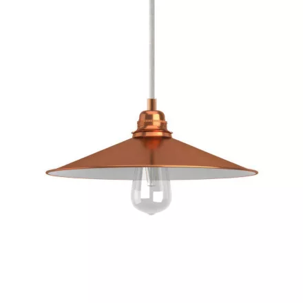 Creative Cables függeszték Függesztett lámpa textil kábellel, Swing lámpaernyővel és fém részletekkel PDMRARC01PAM13VRL