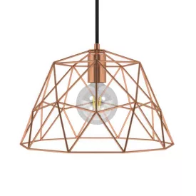   Creative Cables függeszték Függesztett lámpa textil kábellel, kupola lámpaernyővel és fém részletekkel PDMRARC04PAM23-L