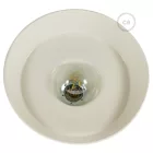 Creative Cables függeszték Függesztett lámpa textil kábellel, ipari kerámia lámpaernyővel és fém bevonattal