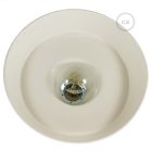 Creative Cables függeszték Függesztett lámpa textil kábellel, ipari kerámia lámpaernyővel és fém bevonattal PDMRARM13EKPSRUBI