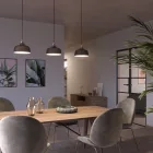 Creative Cables függeszték Függesztett lámpa textil kábellel, Cup kerámia lámpaernyővel és fém részletekkel