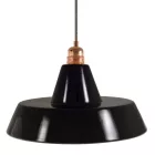 Creative Cables függeszték Függesztett lámpa textil kábellel, ipari kerámia lámpaernyővel és fém bevonattal