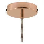 Creative Cables függeszték Függesztett lámpa textil kábellel, ipari kerámia lámpaernyővel és fém bevonattal