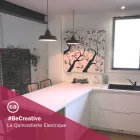 Creative Cables függeszték Függesztett lámpa textil kábellel, ipari kerámia lámpaernyővel és fém bevonattal