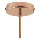 Creative Cables függeszték Függesztett lámpa textil kábellel, túlméretezett Ellepi lámpaernyővel és fém részletekkel PDMRARR11DMCOR