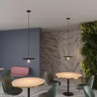 Creative Cables függeszték Függesztett lámpa textil kábellel, túlméretezett Ellepi lámpaernyővel és fém részletekkel