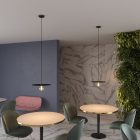 Creative Cables függeszték Függesztett lámpa textil kábellel, túlméretezett Ellepi lámpaernyővel és fém részletekkel PDMRARR11DMRAM