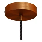 Creative Cables függeszték Függesztett lámpa csavart textil kábellel és alumínium lámpatartóval