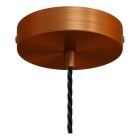 Creative Cables függeszték Függesztett lámpa csavart textil kábellel és alumínium lámpatartóval PDMRASALRATN03