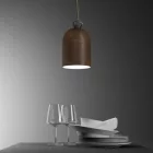 Creative Cables függeszték Függesztett lámpa textil kábellel és lámpaernyővel Mini Bell XS kerámia