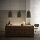 Creative Cables függeszték Függesztett lámpa textil kábellel és Bell XL kerámia lámpaernyővel PDMTISCACERN03-L