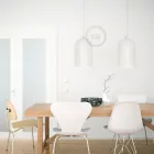 Creative Cables függeszték Függesztett lámpa textil kábellel és Bell XL kerámia lámpaernyővel