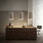 Creative Cables függeszték Függesztett lámpa textil kábellel és Bell XL kerámia lámpaernyővel PDMVBOCABIRM09