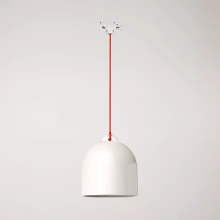 Creative Cables függeszték Sínfüggesztett lámpa Campana M kerámia árnyékkal