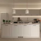 Creative Cables függeszték Függesztett lámpa textil kábellel és kerámia Bell M lámpaernyővel