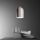 Creative Cables függeszték Függesztett lámpa textil kábellel és lámpaernyővel Mini Bell XS kerámia