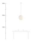 Creative Cables függeszték Függesztett lámpa gömb alakú lámpaernyővel PDMVBORC01CP0086-L