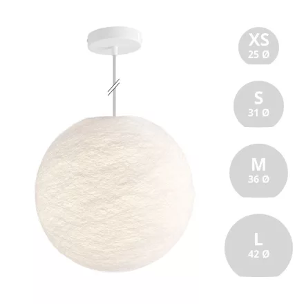 Creative Cables függeszték Függesztett lámpa gömb alakú lámpaernyővel