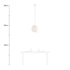 Creative Cables függeszték Függesztett lámpa gömb alakú lámpaernyővel