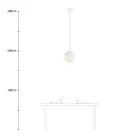 Creative Cables függeszték Függesztett lámpa gömb alakú lámpaernyővel