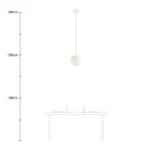 Creative Cables függeszték Függesztett lámpa gömb alakú lámpaernyővel