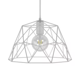   Creative Cables függeszték Függesztett lámpa textil kábellel, kupola lámpaernyővel és fém részletekkel PDMVBORC01PAM23
