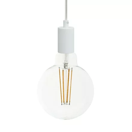 Creative Cables függeszték Függesztett lámpa textil kábellel és monokróm fém részletekkel